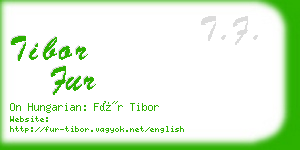 tibor fur business card